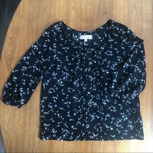 Philosophy Black & White Floral Blouse